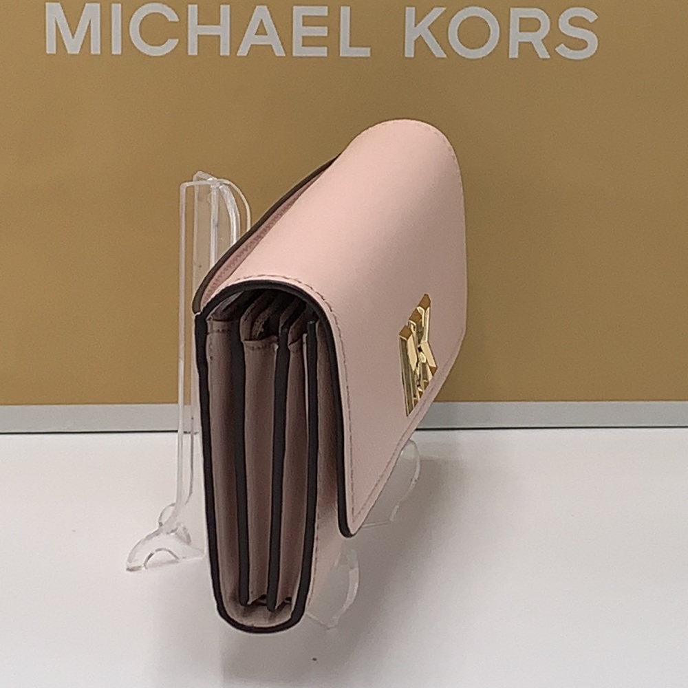 NWT MICHAEL KORS MIMI LARGE BIFOLD WALLET POWDER BLUSH COLOR - Picture 6 of 16